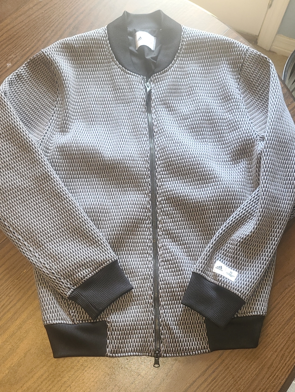 Adidas Reigning Champ X Spacer Mesh Bomber Varsity Jacket Mens M Preowned Nice
